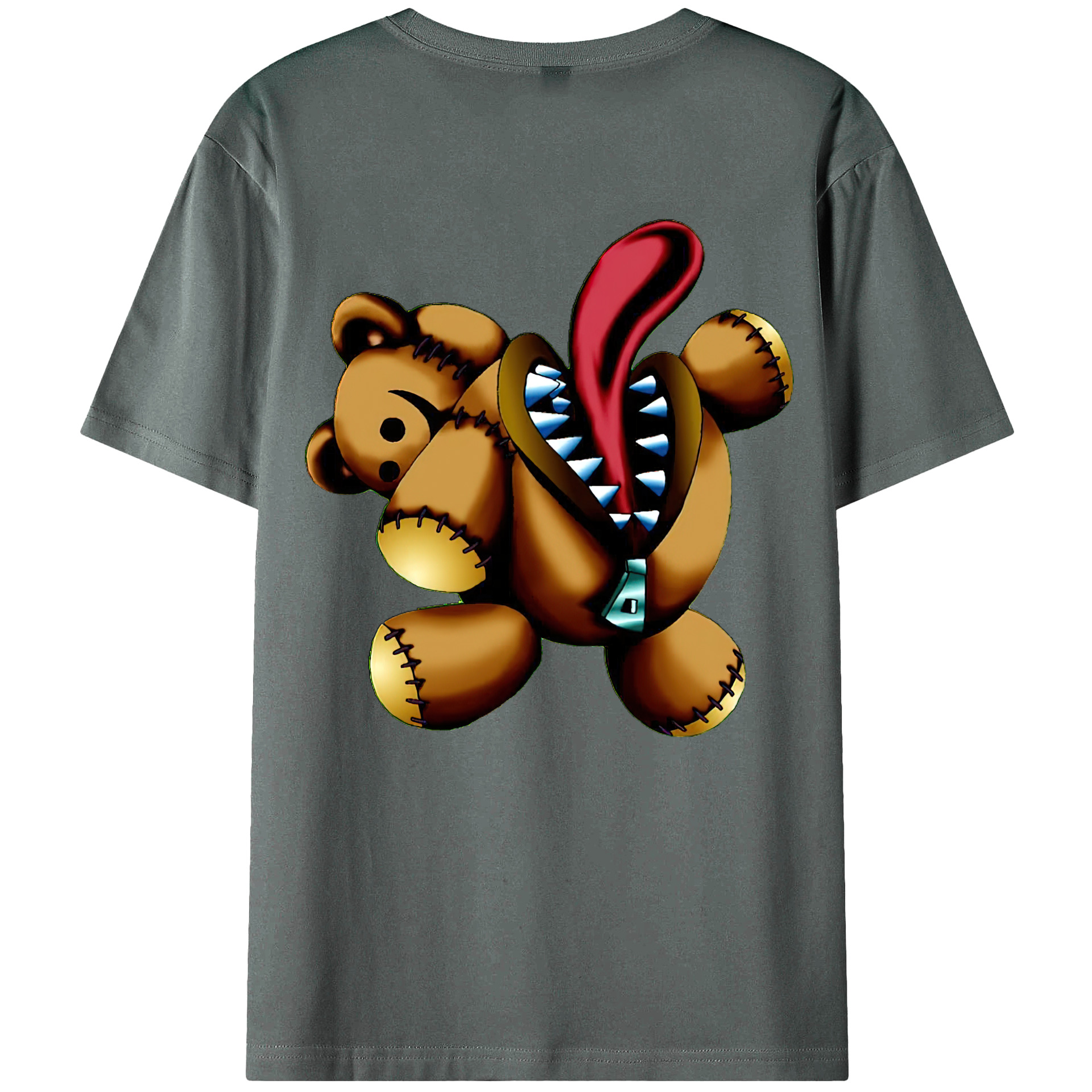（画像用） 遊☆戯☆王 Yu-Gi-Oh! 綿100％ メンズ半袖Tシャツ（バックプリント） 通気性